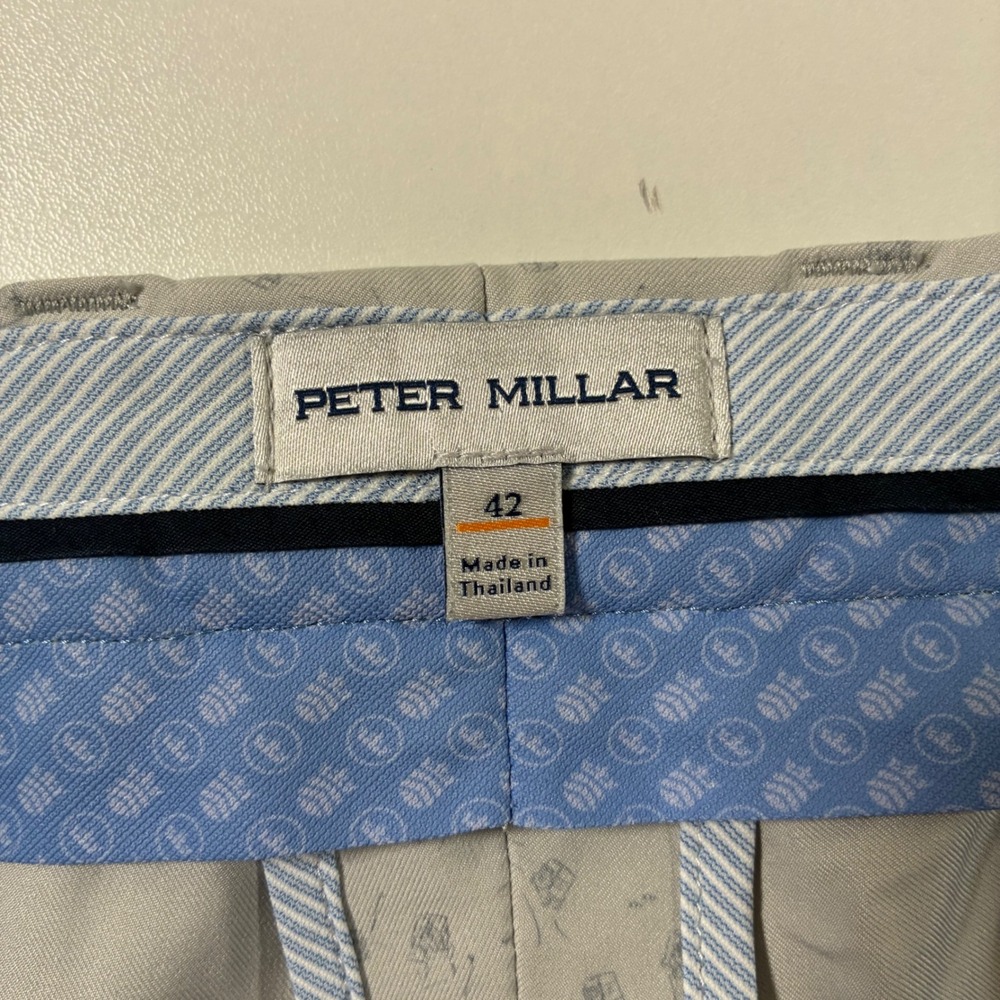 Peter Millar Crown Sport Shorts 42 8.5" Gray Ice All Over AOP Print Performance - Picture 3 of 10